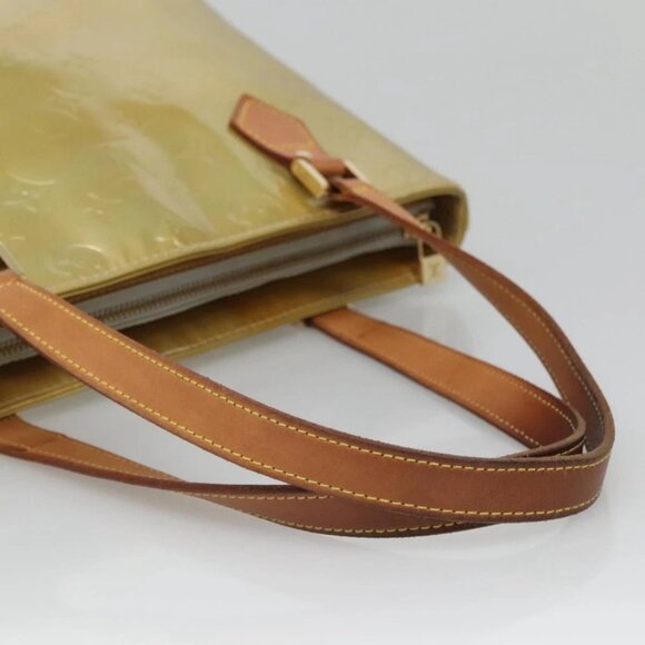 LOUIS VUITTON Monogram Vernis Houston Hand Bag Gris M91053 LV Auth ep9001 - Picture 8 of 16